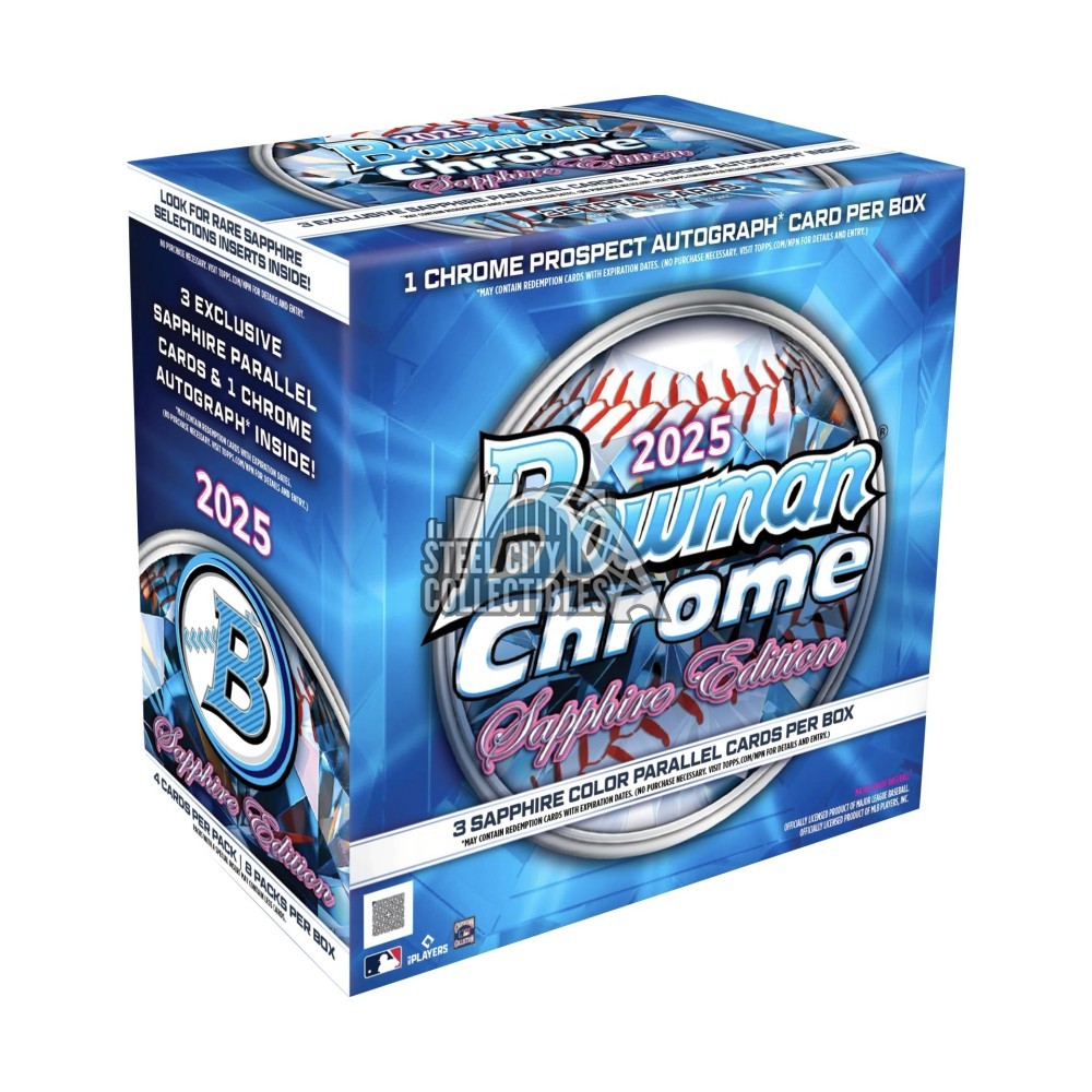 2025 Bowman Chrome Baseball Sapphire Edition Box | Steel City