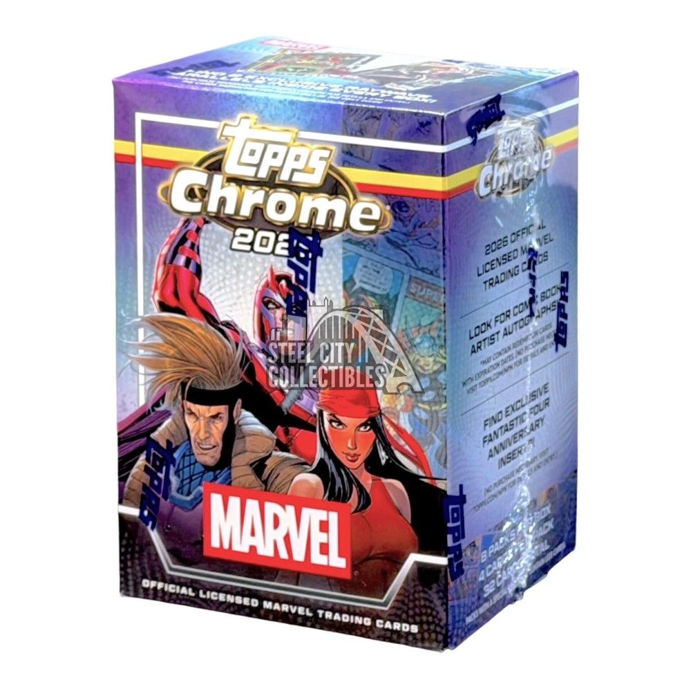 2026 Topps Chrome Marvel Comics Blaster Box | Steel City Collectibles