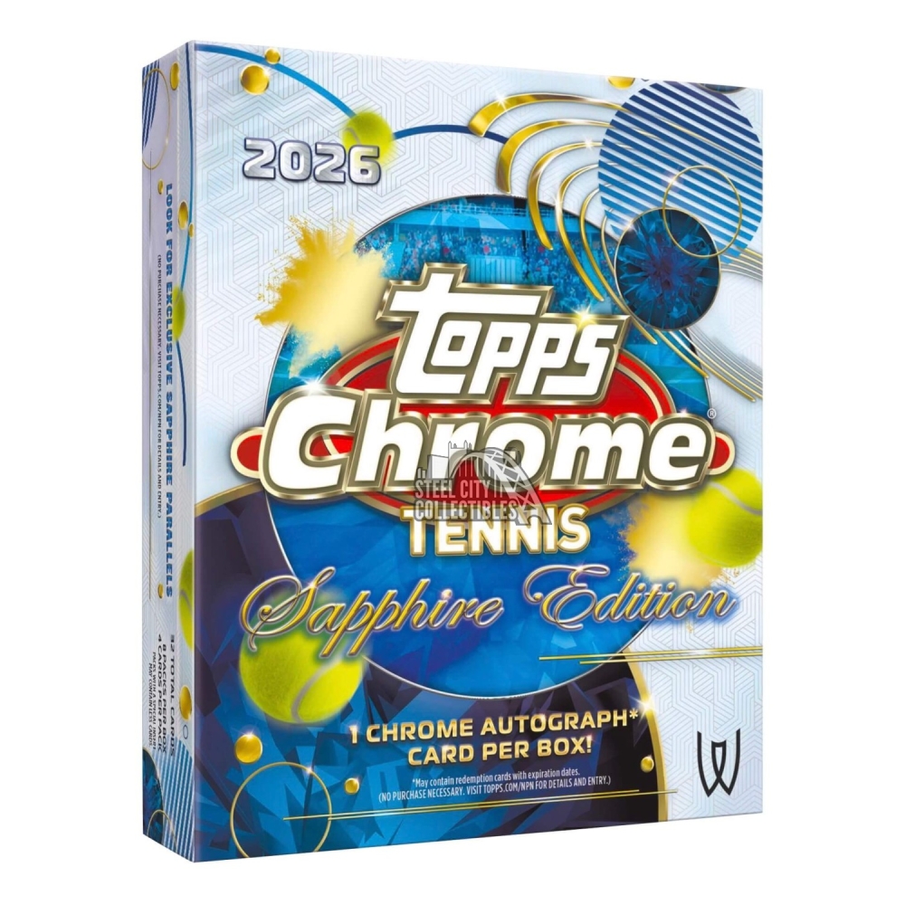 2026 Topps Chrome Tennis Sapphire Edition Box | Steel City Collectibles