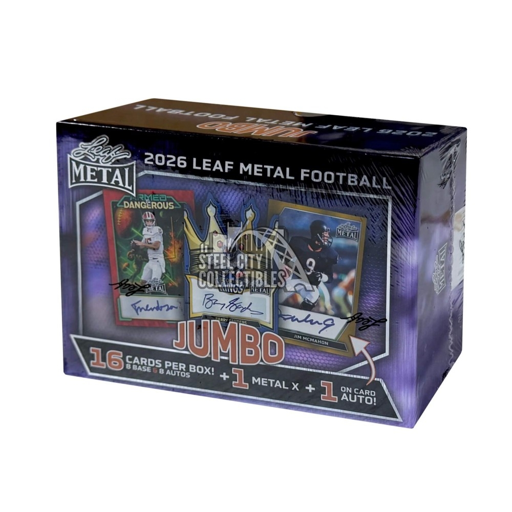 2026 Leaf Metal Football Jumbo Box | Steel City Collectibles