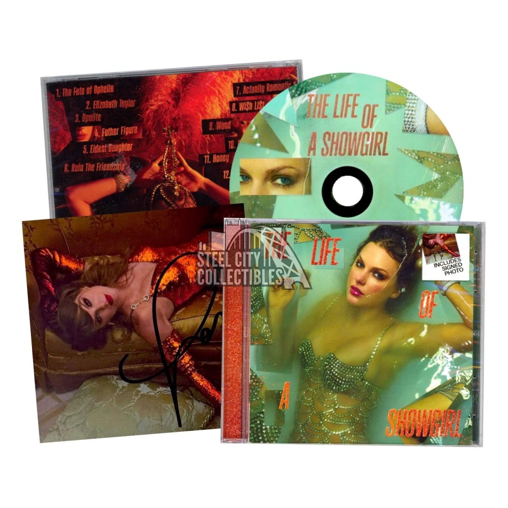 Taylor Swift The Life of a Showgirl CD With Hand Signed Photo #2