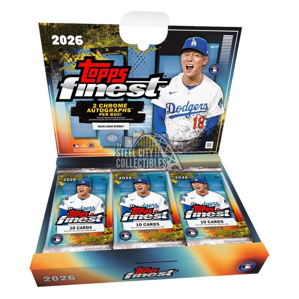 2026 Topps Finest Baseball Hobby Box | Steel City Collectibles