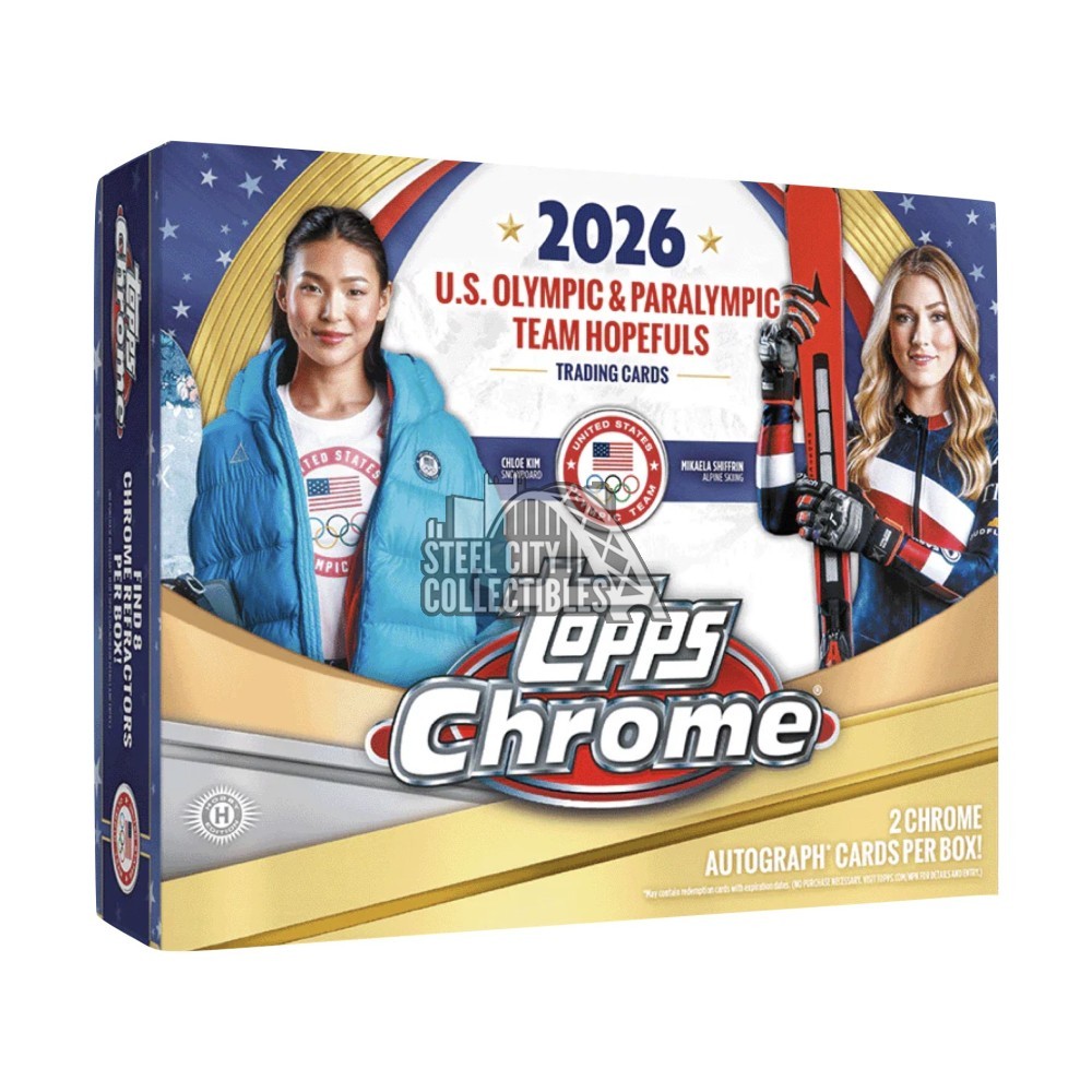 2026 Topps Chrome U.S. Olympics Hobby Box | Steel City Collectibles