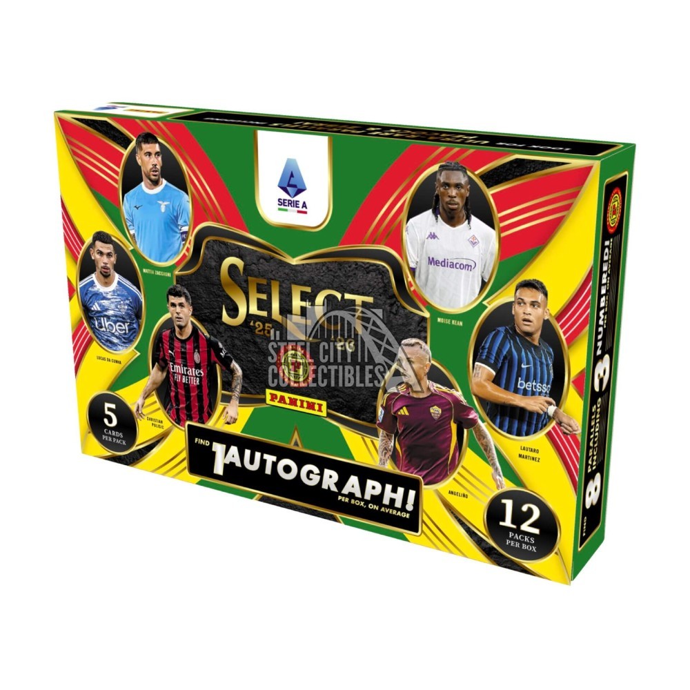 2025-26 Panini Select Serie A Soccer Hobby International Box