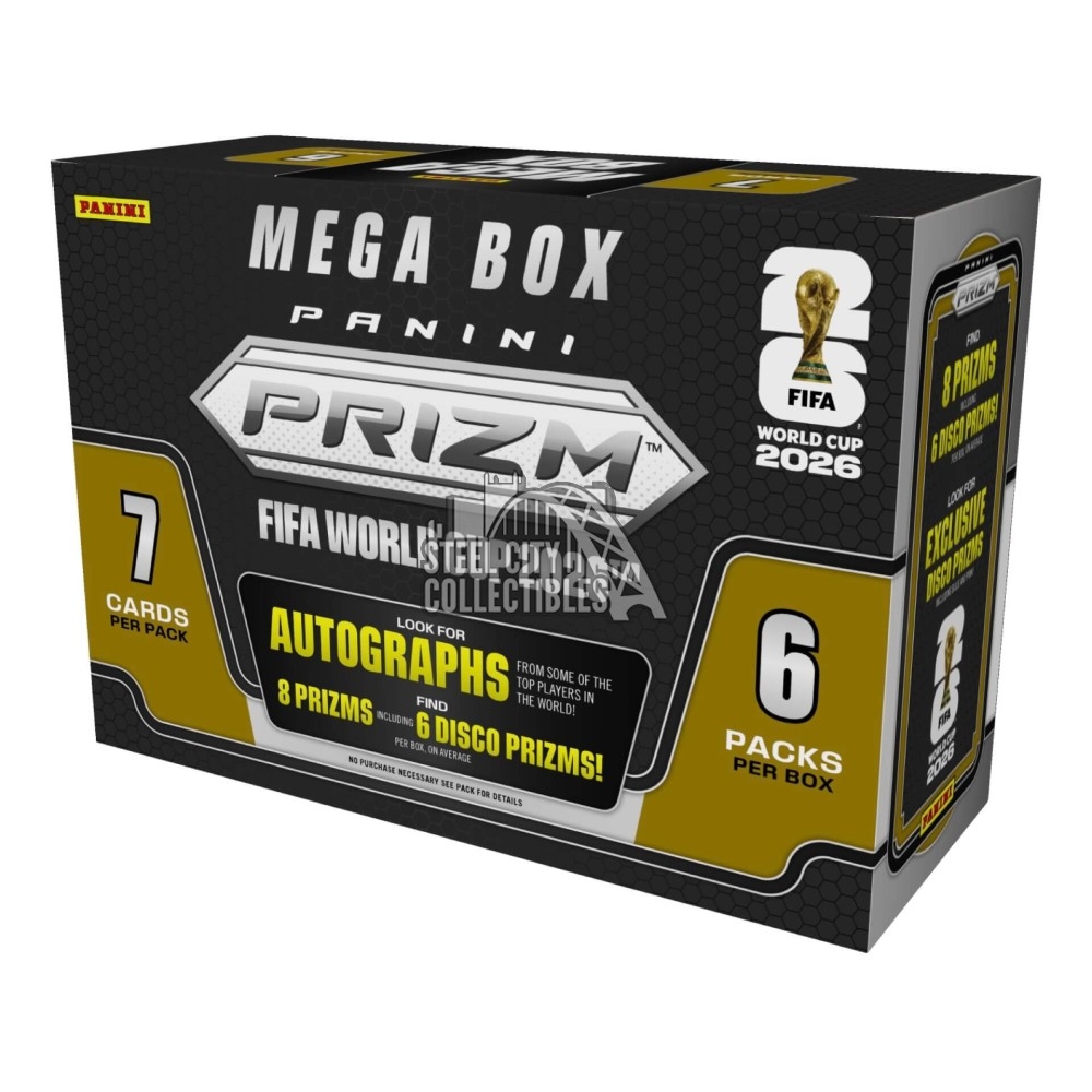 ViewPlay 2026ギフトボックス セット 2026 Panini Prizm FIFA World Cup Soccer Hobby Mega Box | Steel
