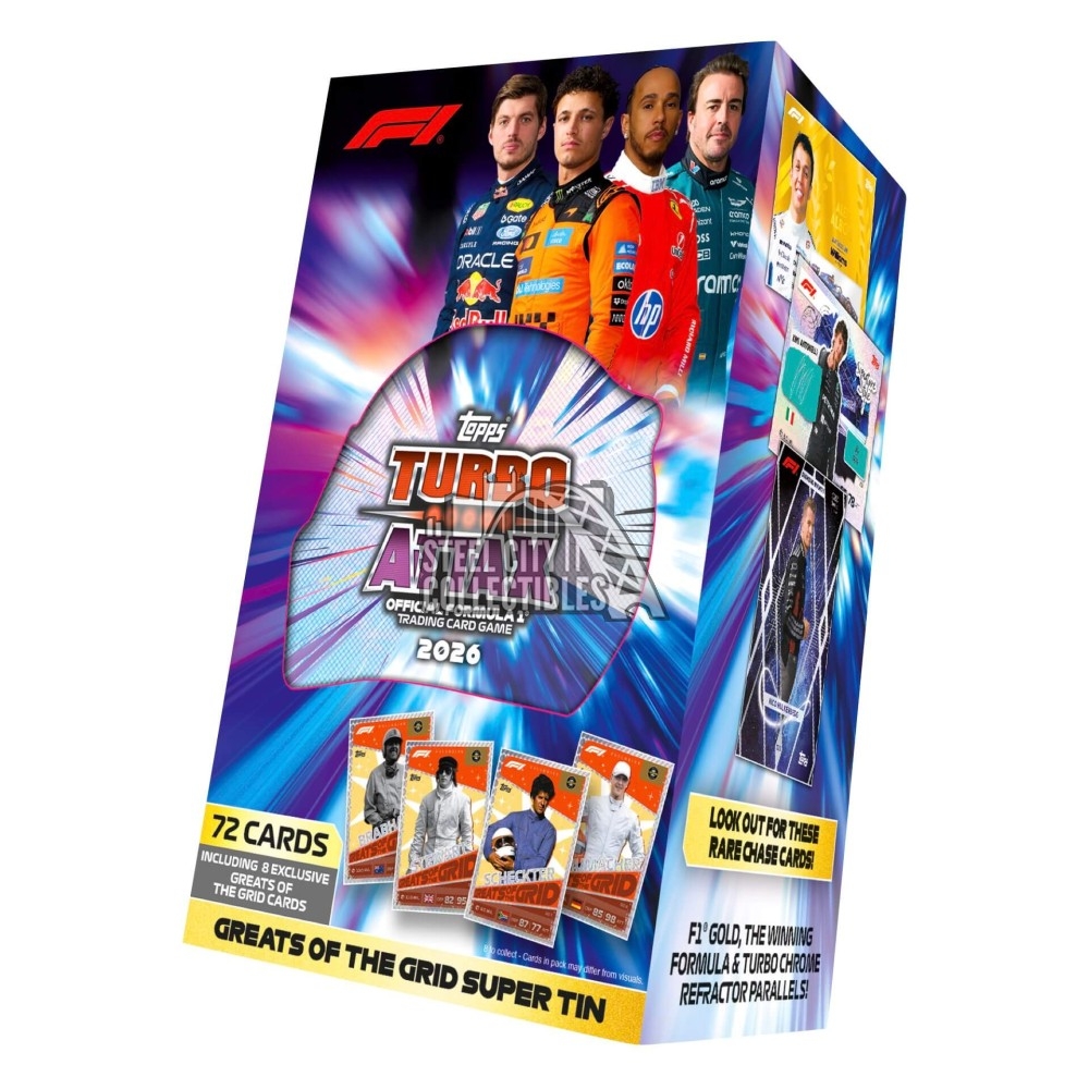 topps turbo attax 2022 rare cards F1 trading and collectible card game (Smart Pack- Ma – Krazy Caterpillar Each tin includes 66 Turbo Attax cards with 4 Limited Editions ULTRA RARE LECLERC LIMITED EDITION!