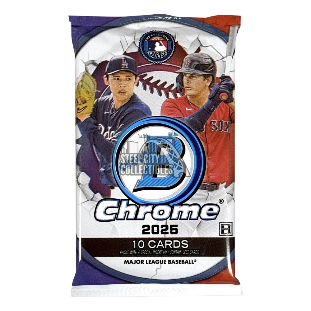 2025 Bowman Chrome Baseball Hobby Pack | Steel City Collectibles