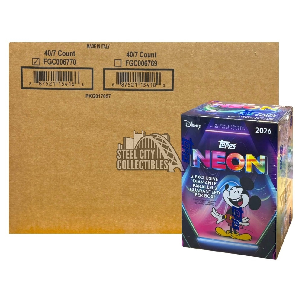 2026 Topps Disney Neon Blaster 40-Box Case | Steel City Collectibles
