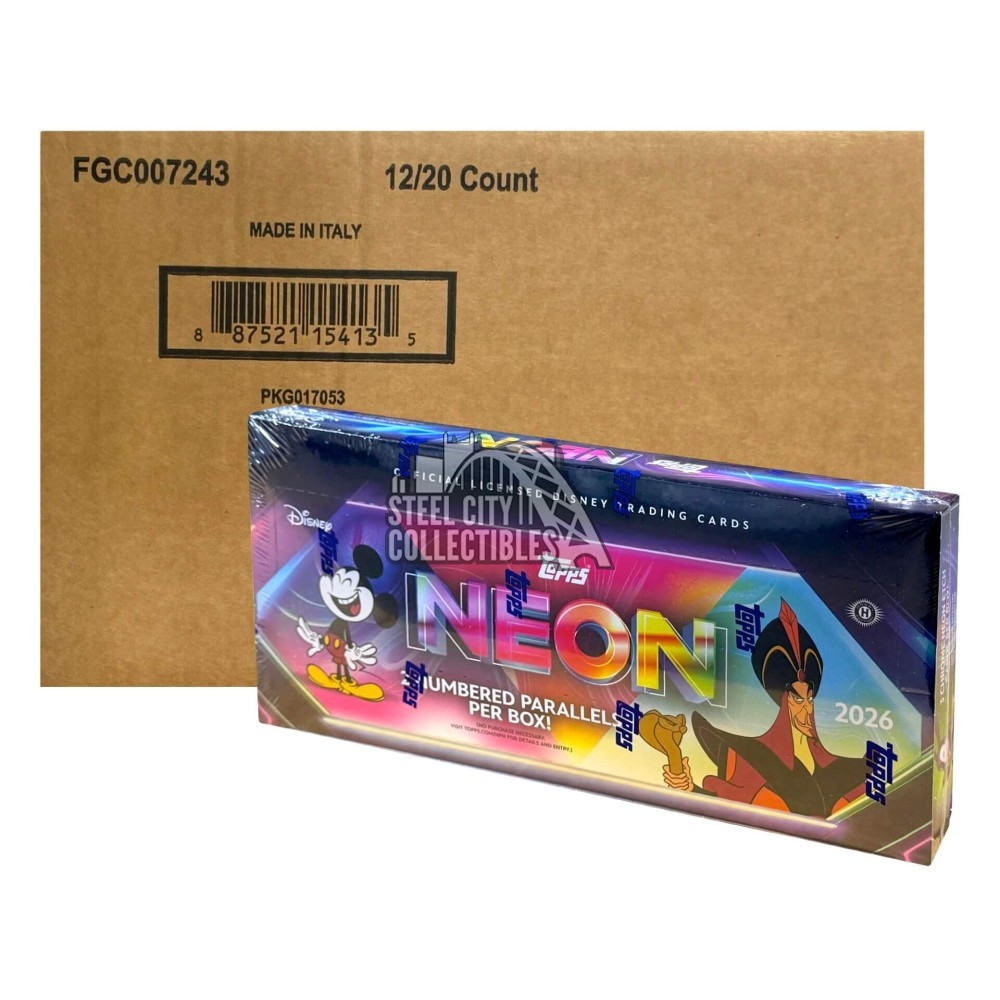 2026 Topps Disney Neon Hobby 12-Box Case | Steel City Collectibles