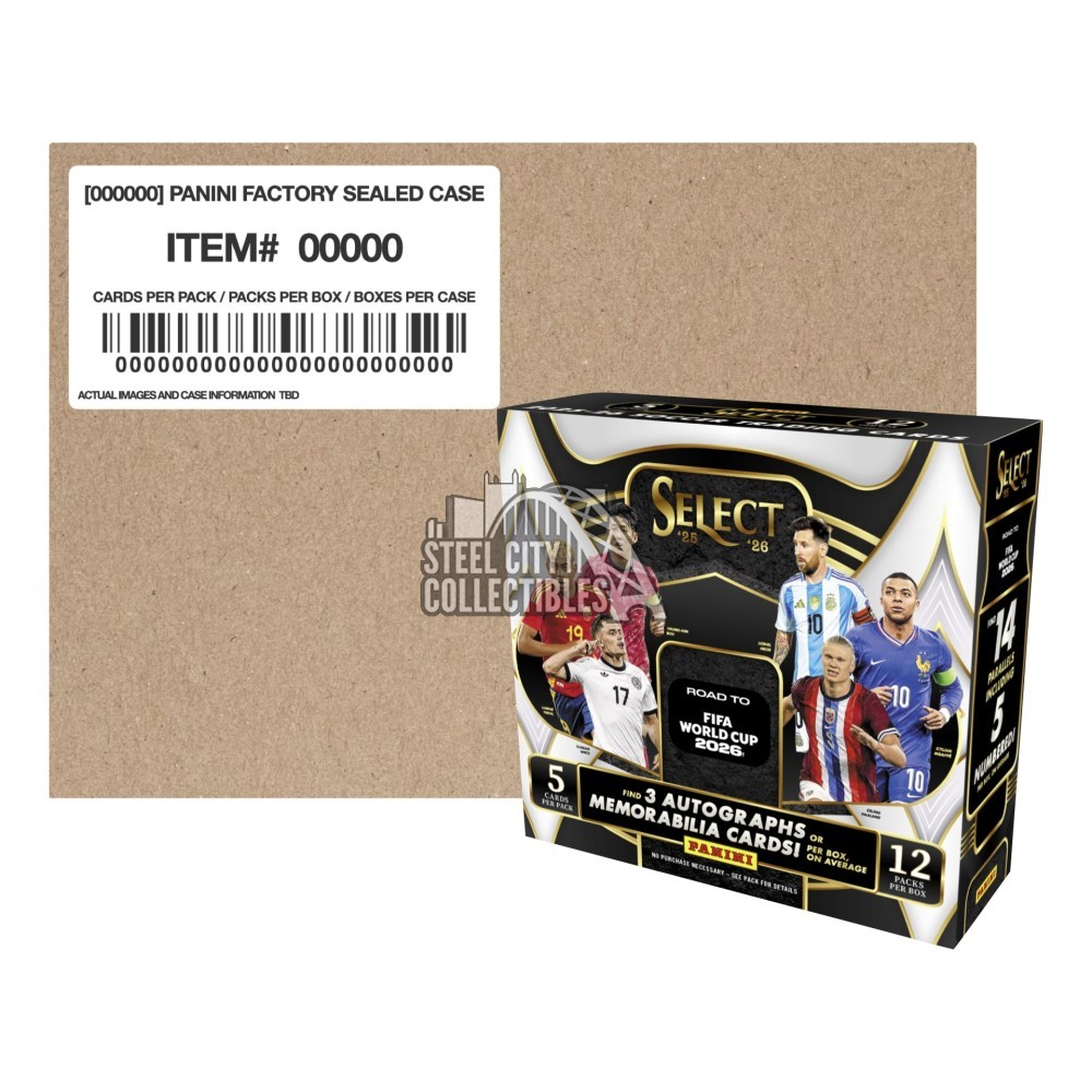 2025-26 Panini Select Road to FIFA World Cup Soccer Hobby 12-Box