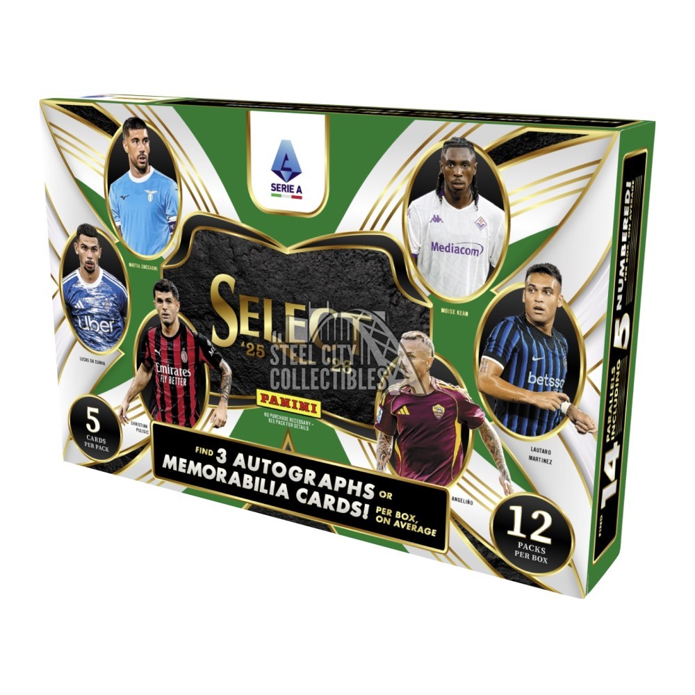 2025-26 Panini Select Serie A Soccer Hobby Box | Steel City 2025-26 Panini Select Serie A Soccer Hobby Box | Steel City