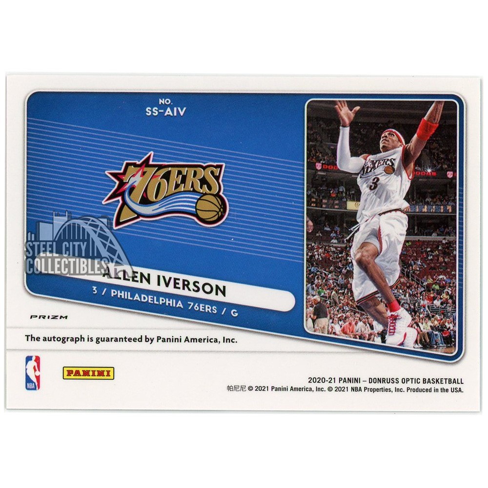 Allen Iverson 2020-21 Donruss Optic Signature Series Green