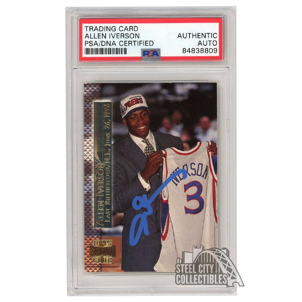 Allen Iverson 1996-97 Topps Stadium Club Shining Moments Autograph 