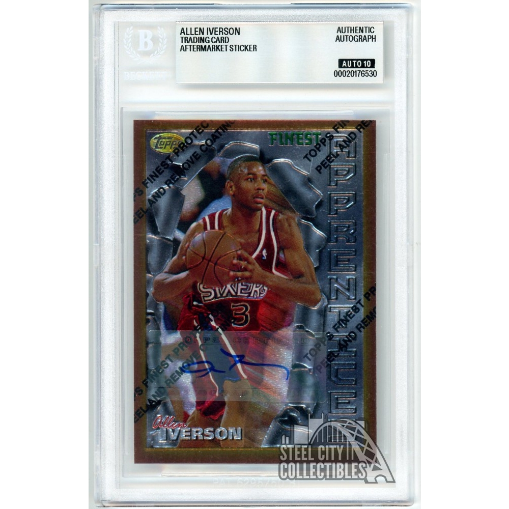 Allen Iverson 1996-97 Topps Finest Apprentices Rookie Autograph