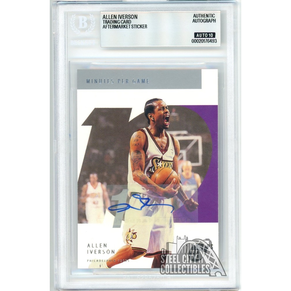 Allen Iverson 2002-03 Topps Ten Minutes Per Game Autograph Card