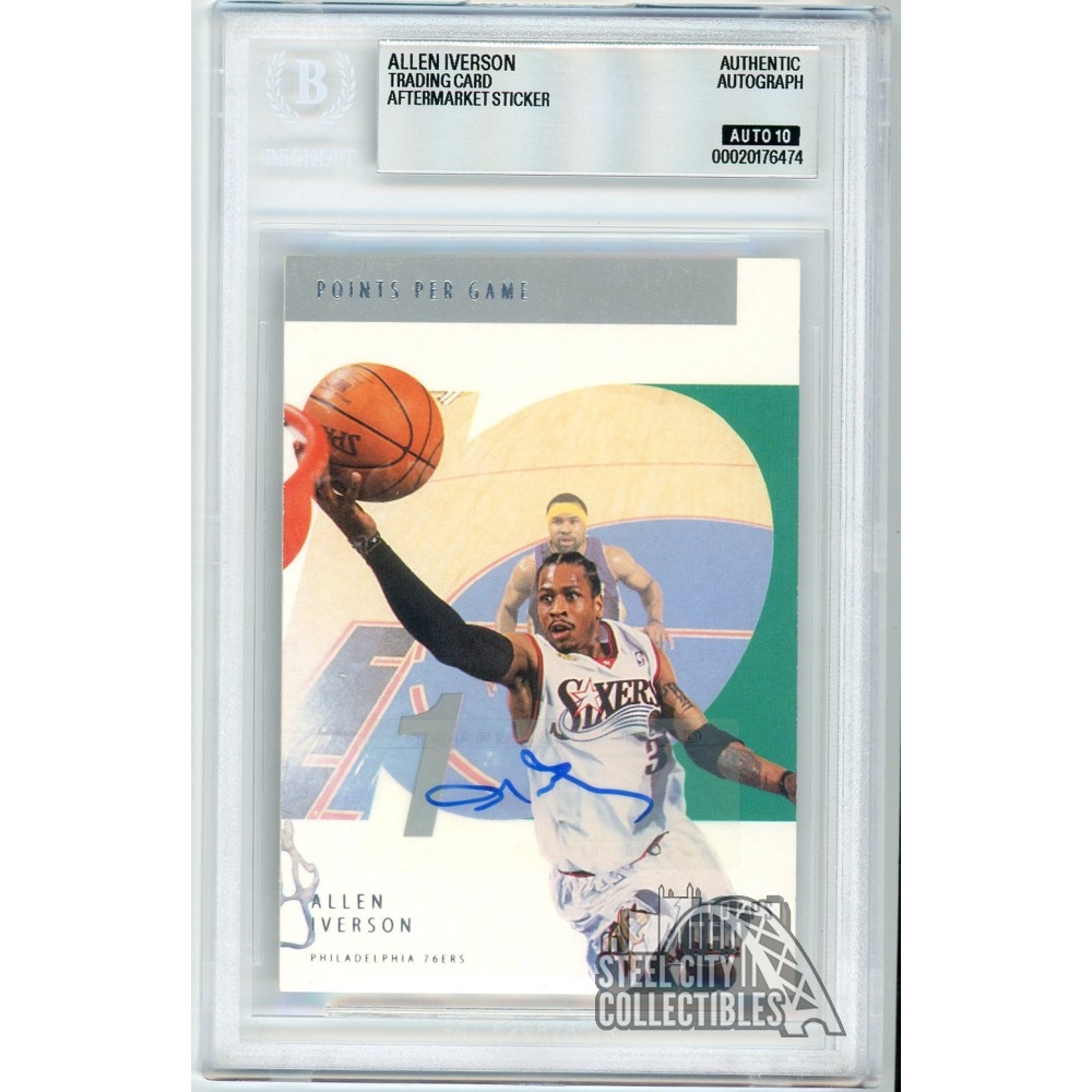 Allen Iverson 2002-03 Topps Ten Points Per Game Autograph Card #1
