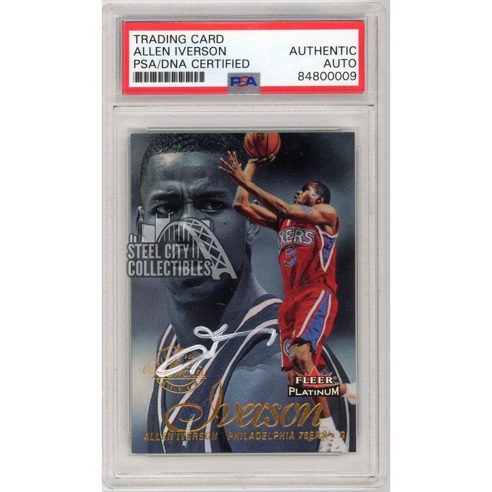 NBAカード Allen iverson platinum 100枚 PSA9 Iverson Allen Platinum