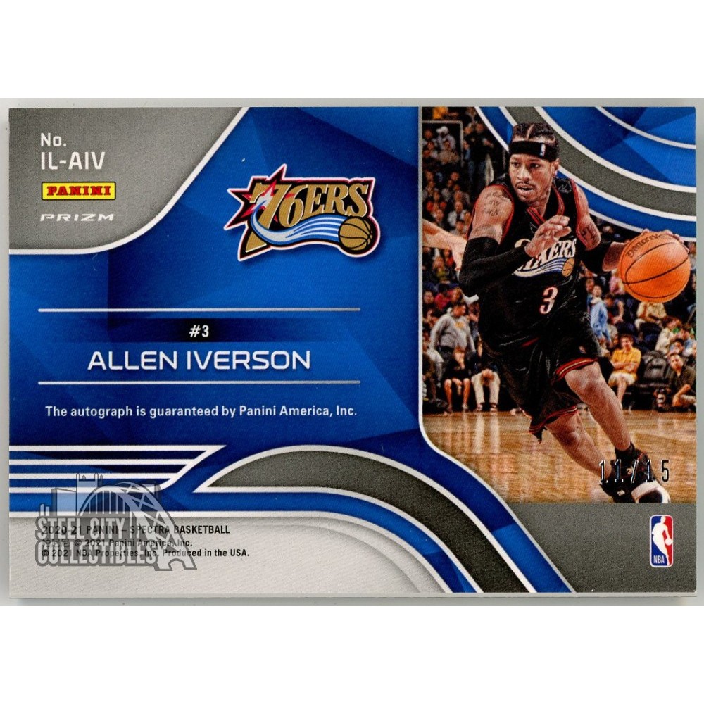 Allen Iverson 2020-21 Panini Spectra Illustrious Legends Prizm
