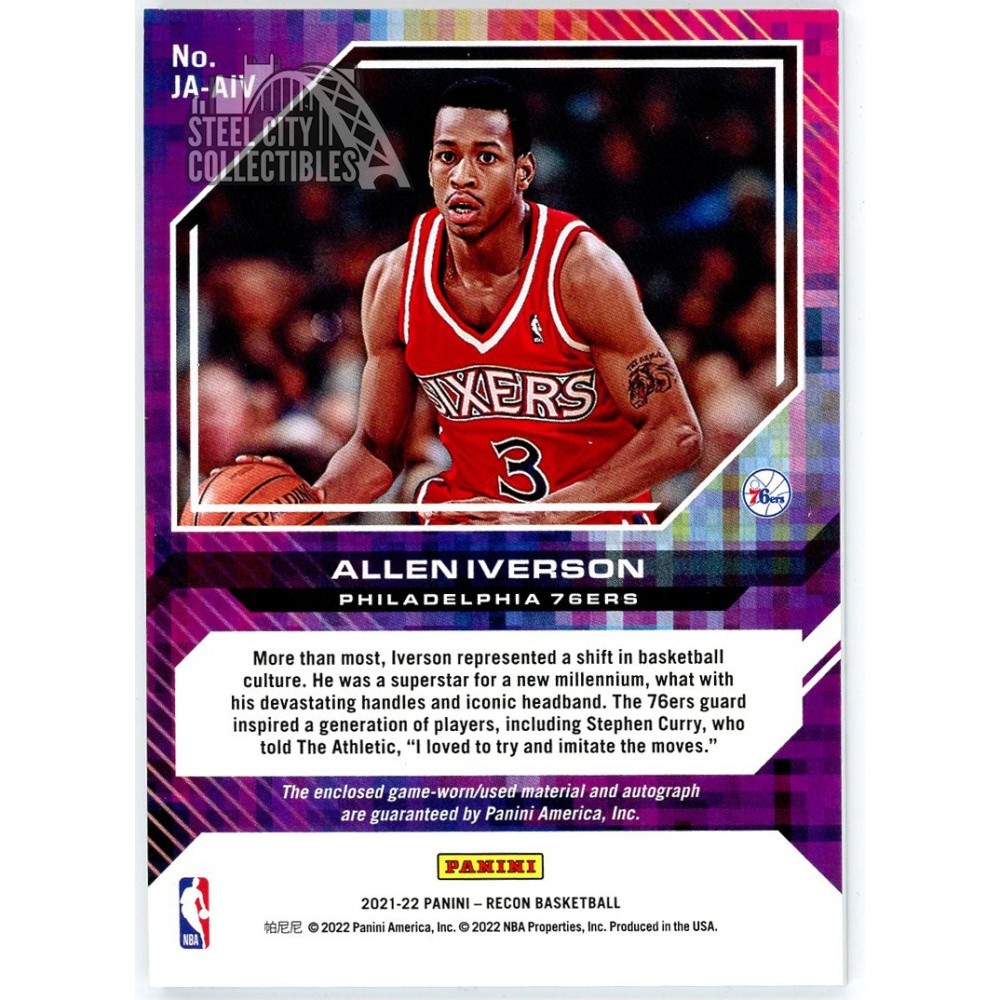 NBAカード アイバーソン　サインカード　60/150 NBAカード アイバーソンサインカード60/150