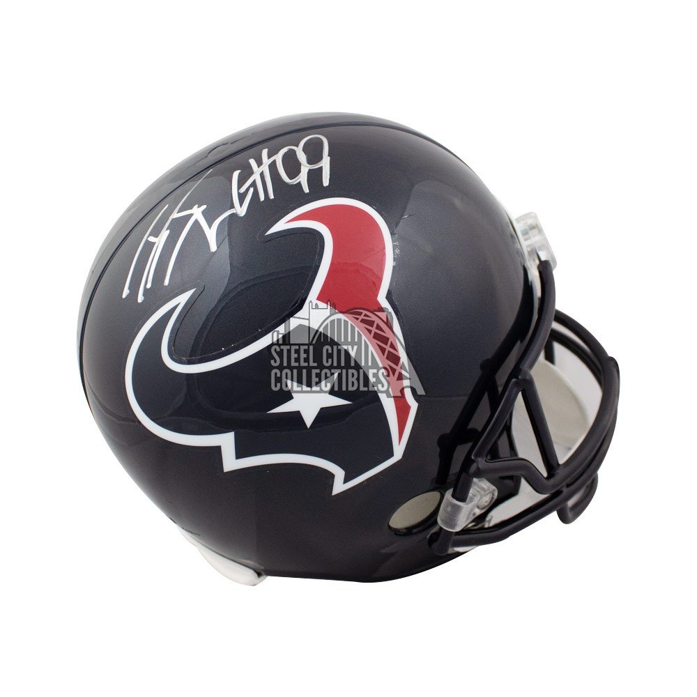 jj watt autographed football