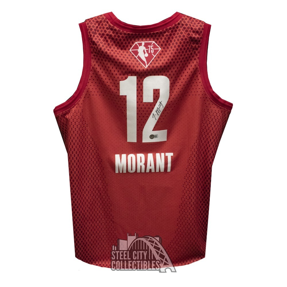 Ja Morant Autographed All Star Jordan Red Swingman Jersey - BAS