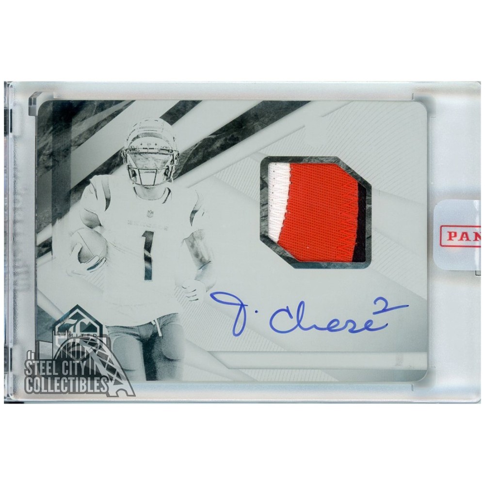 Ja'Marr Chase 2021 Panini Limited Autograph Rookie Patch Printing Plate