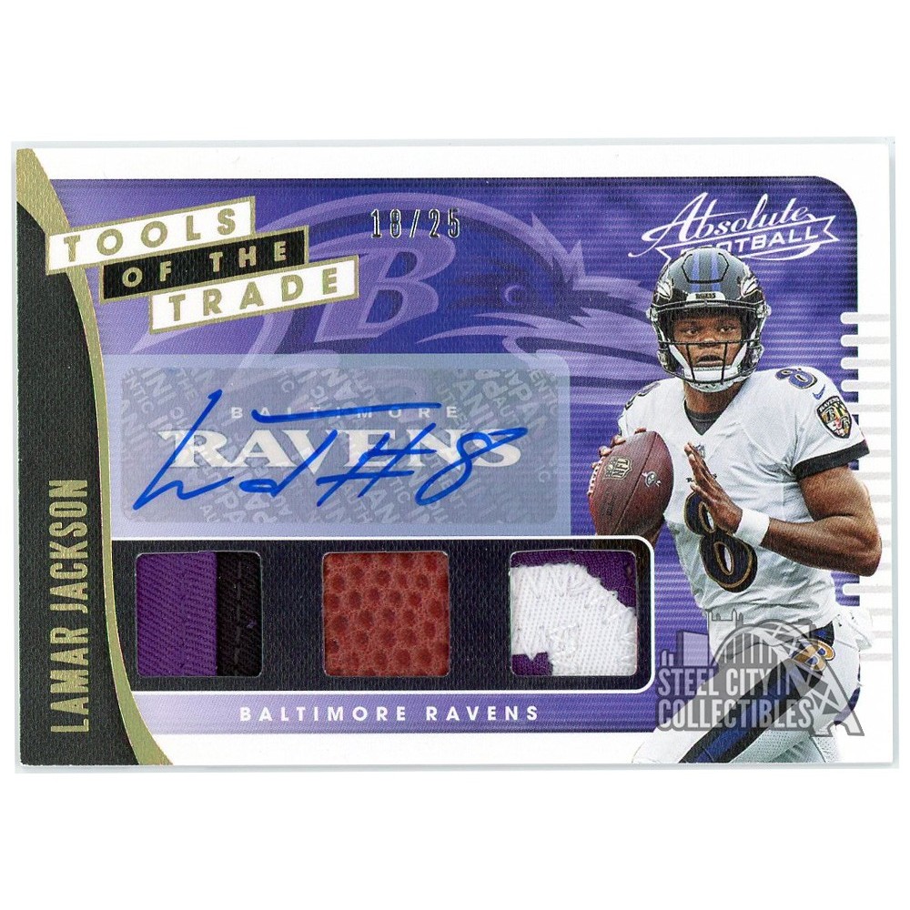 Lamar Jackson 2019 Panini Absolute Tools of the Trade Patch