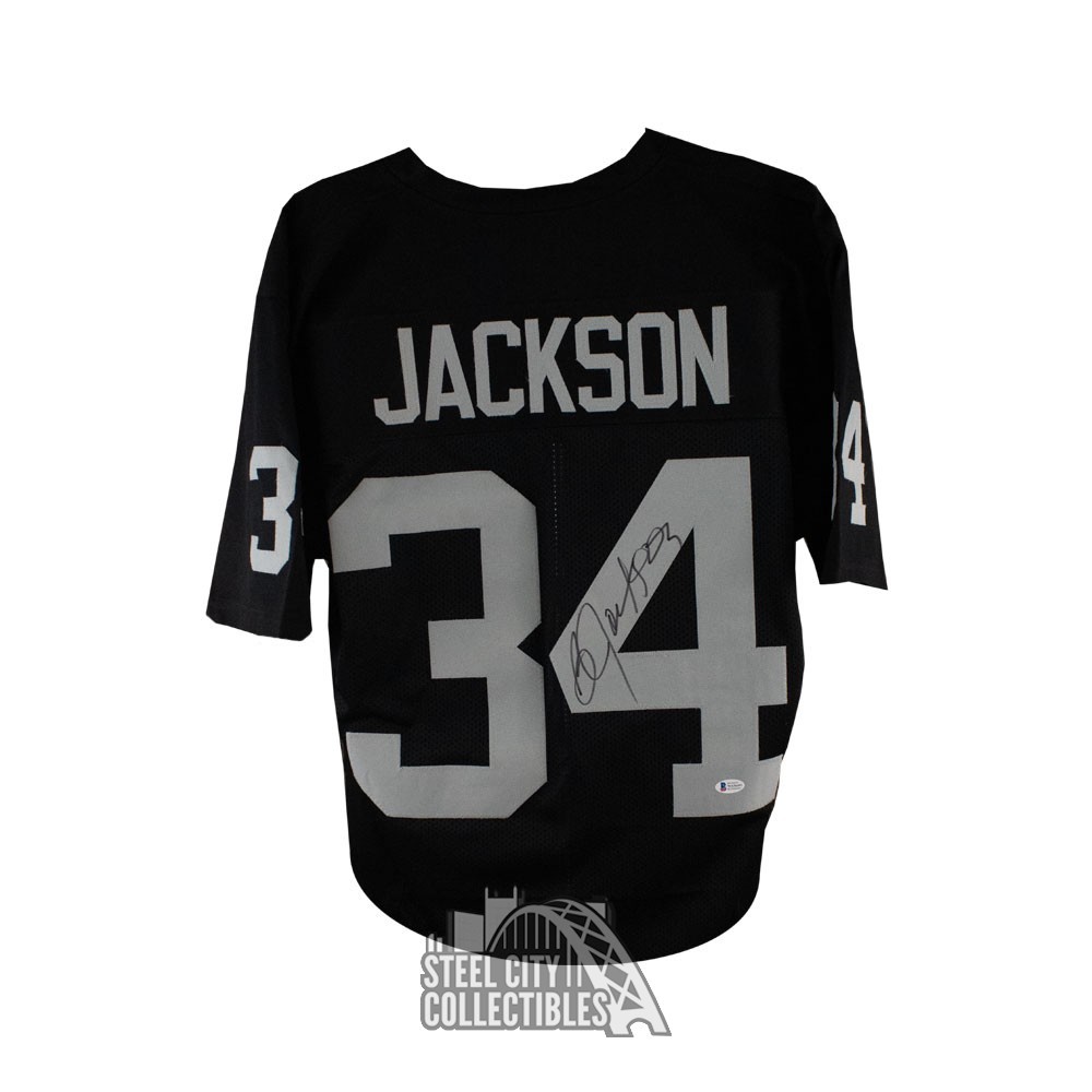 bo jackson autographed raiders jersey