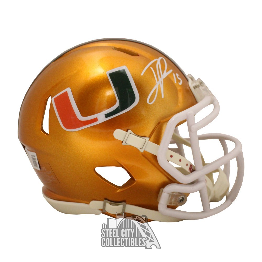 University of miami football deals helmet