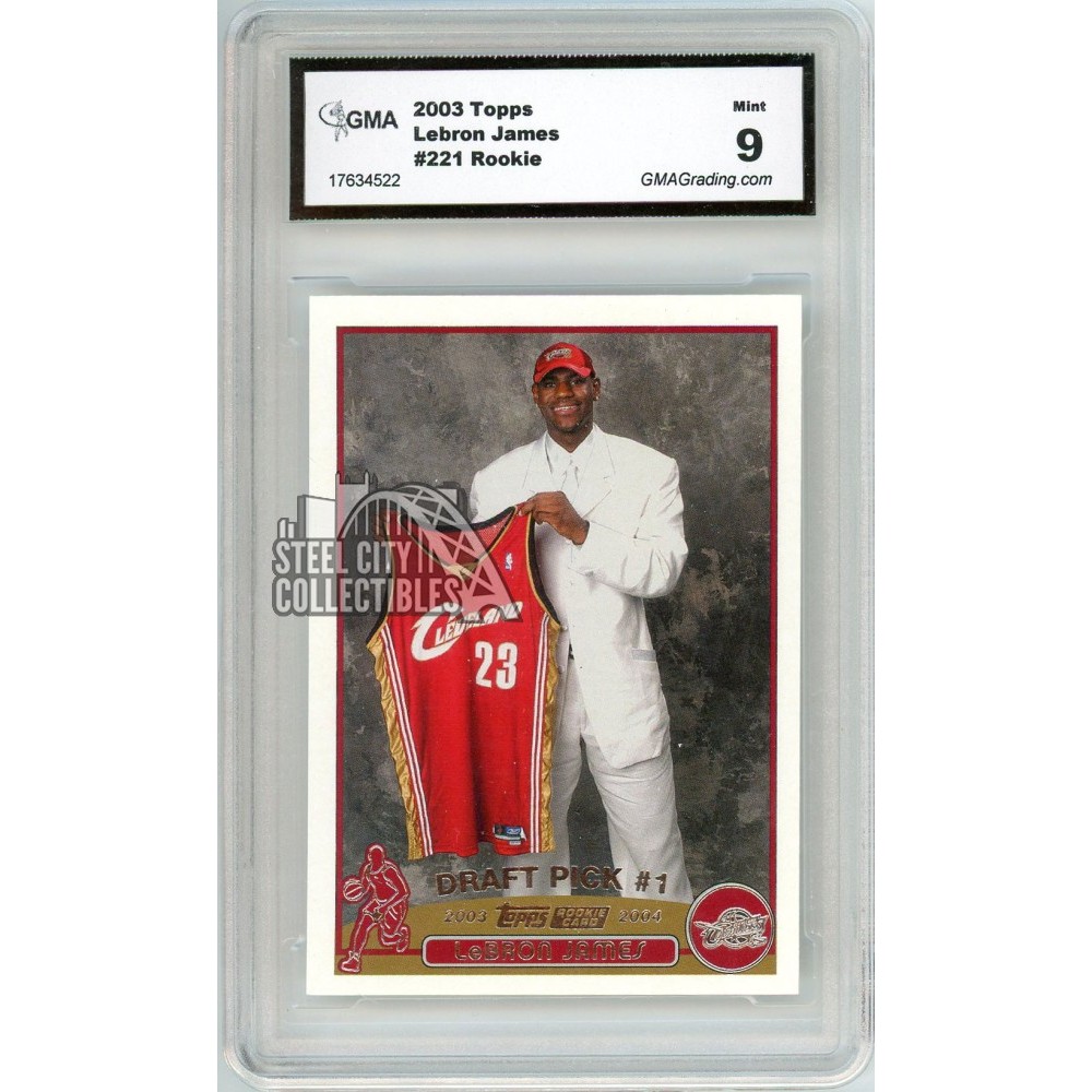 LeBron James 2003-04 Topps Rookie Card #221 GMA 9 | Steel City