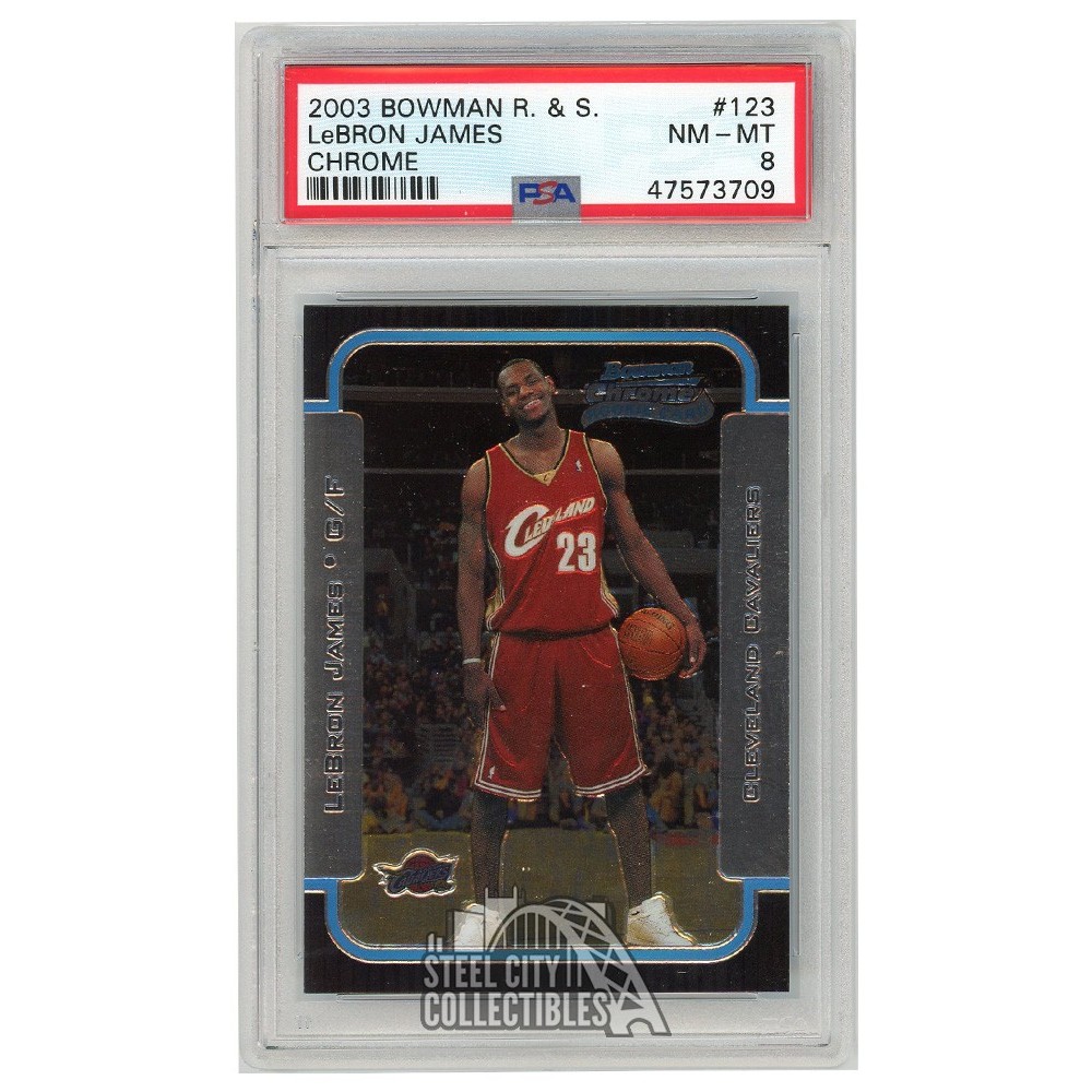 bowman chrome lebron james rookie card