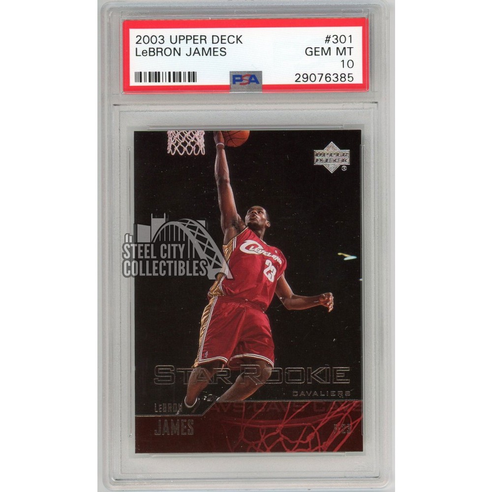 LeBron James 2003-04 Upper Deck Rookie Card #301 PSA 10 | Steel