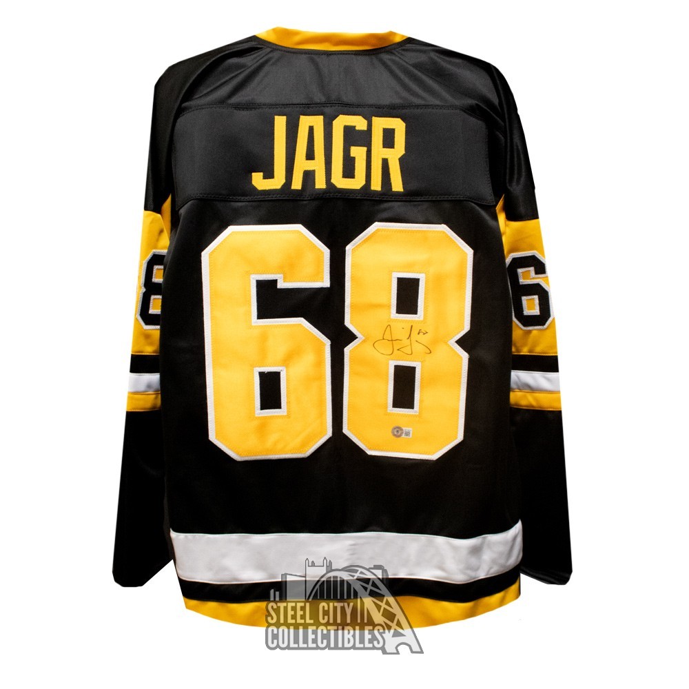 Jaromir Jagr Black Pittsburgh Penguins Autographed adidas 2021 Alternate  Authentic Jersey
