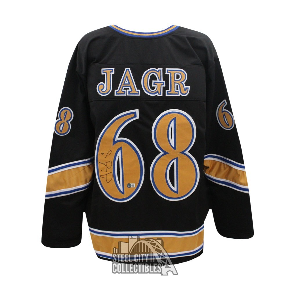 Jaromir Jagr Autographed Washington Custom Hockey Jersey - BAS