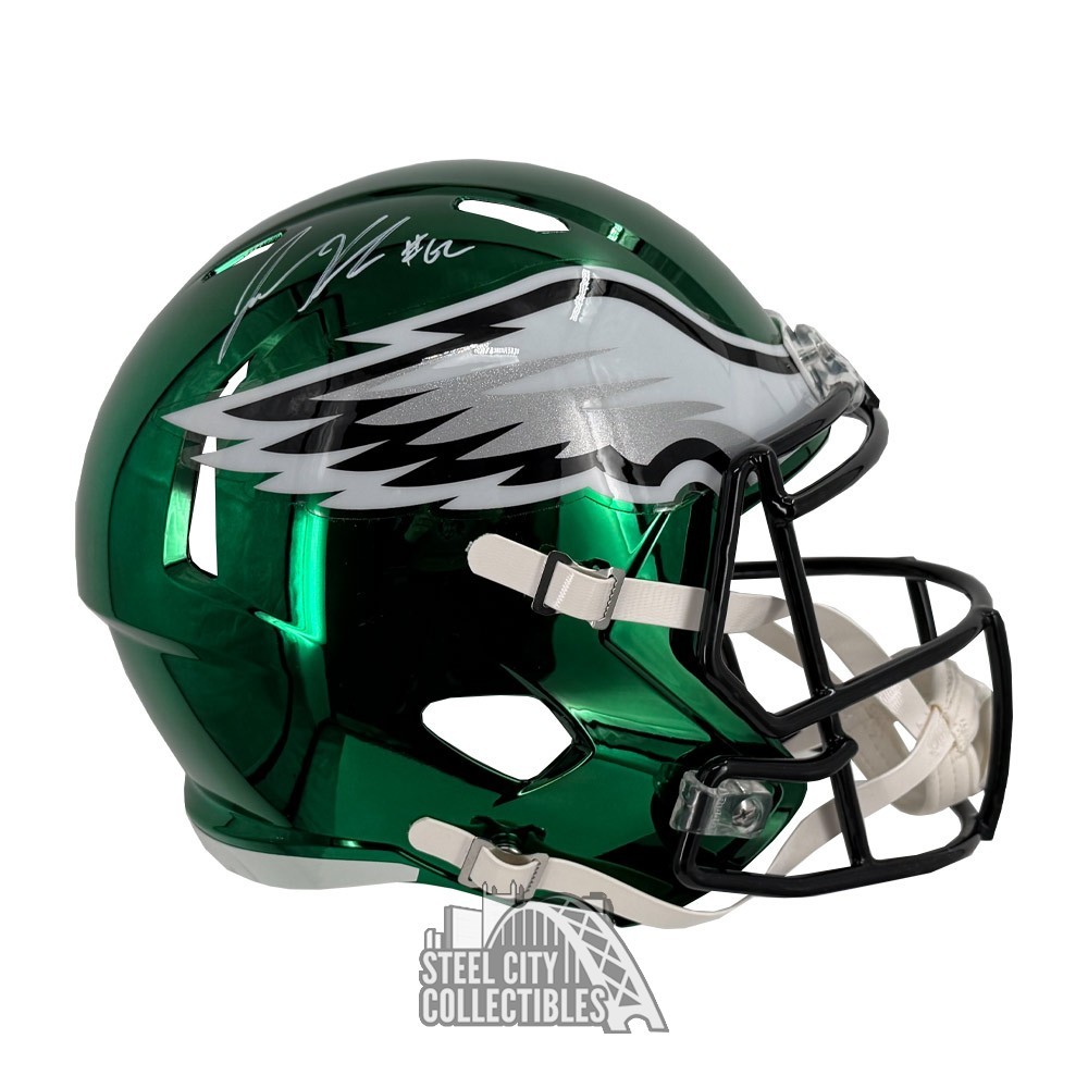 eagles motorcycle helmet Autographed Philadelphia Jalen Carter Mini Football including women and men Philadelphia Eagles Riddell Speedflex Mid-Size