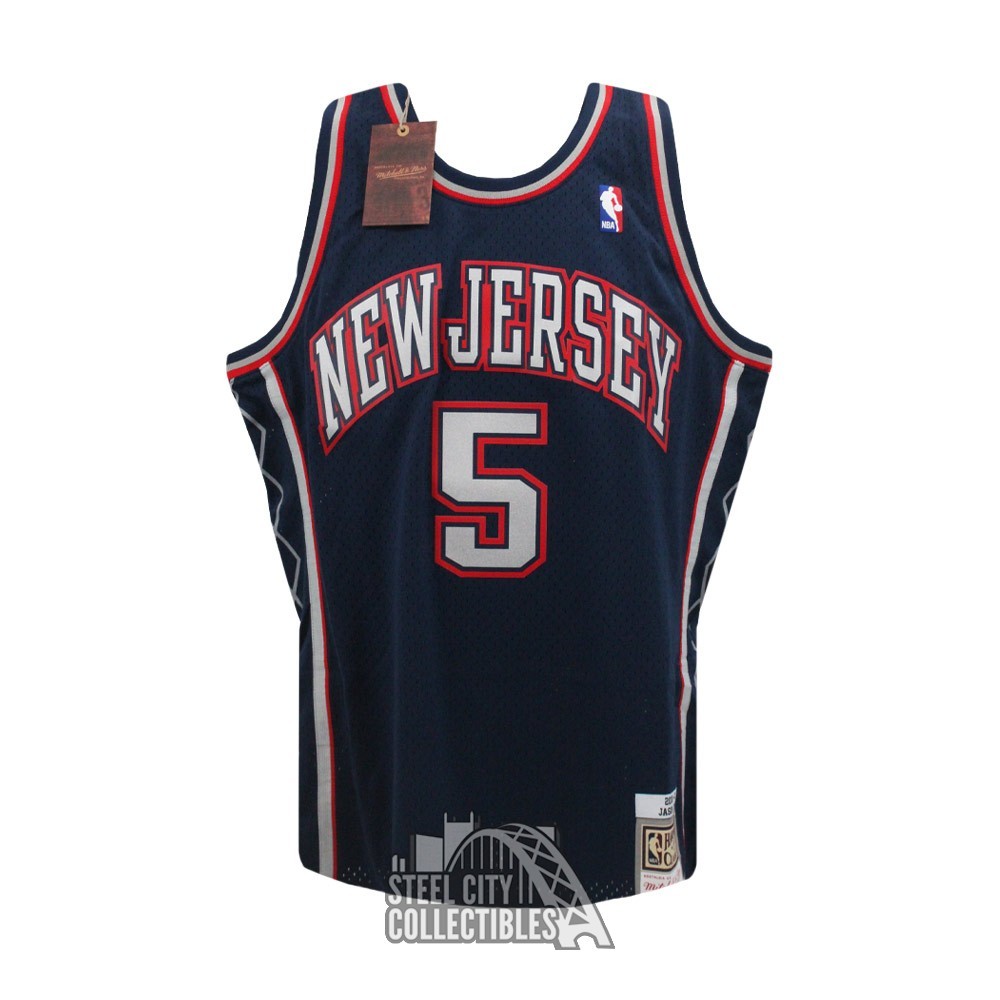 Jason Kidd Autographed New Jersey Navy Authentic Basketball Jersey