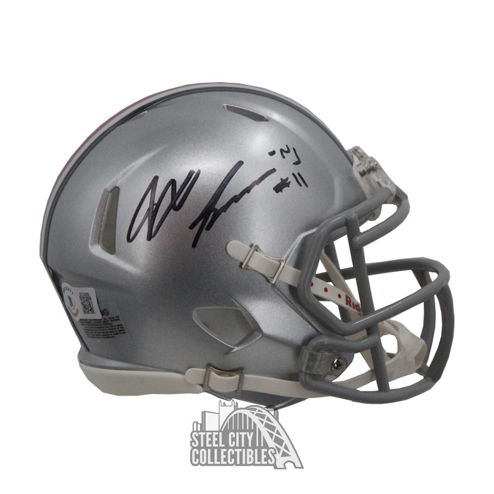 jaxon smith njigba helmet Smith-Njigba Autographed Seattle Seahawks Mini Speed Fana – Game Day Legends Jaxon Smith-Njigba Signed Seattle Seahawks