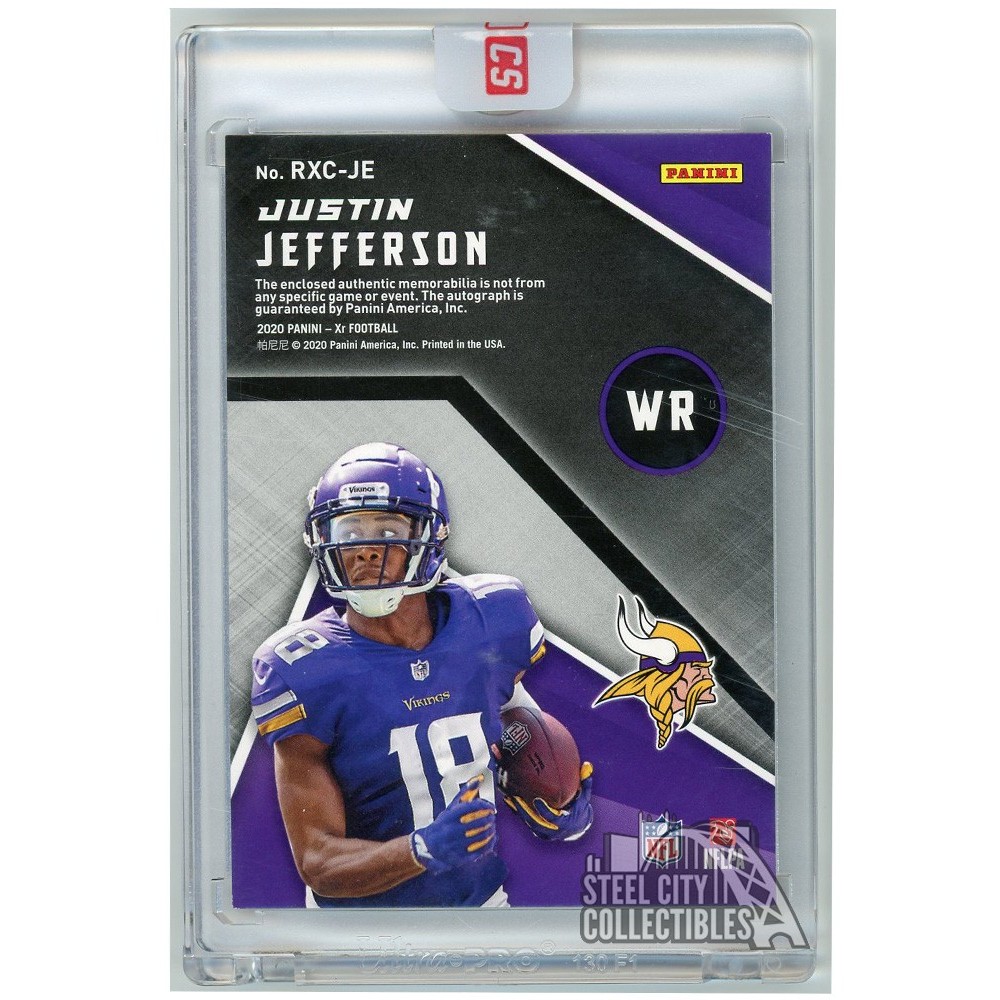 Justin Jefferson 2020 Panini XR Rookie Xcellence Autograph