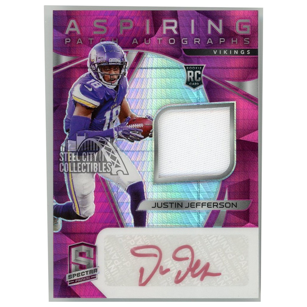 Justin Jefferson 2020 Panini Spectra Aspiring Rookie Patch
