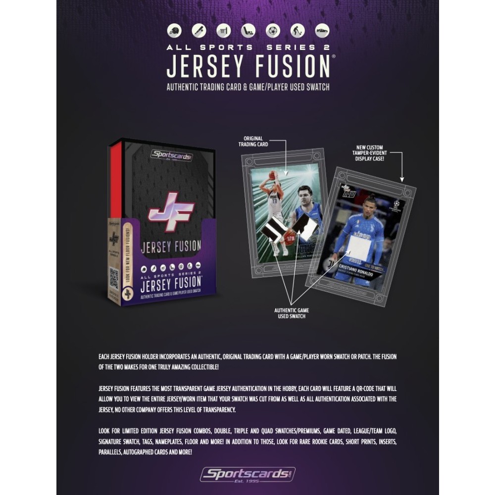2023 Jersey Fusion All Sports Edition Series 2 100Box Case Steel