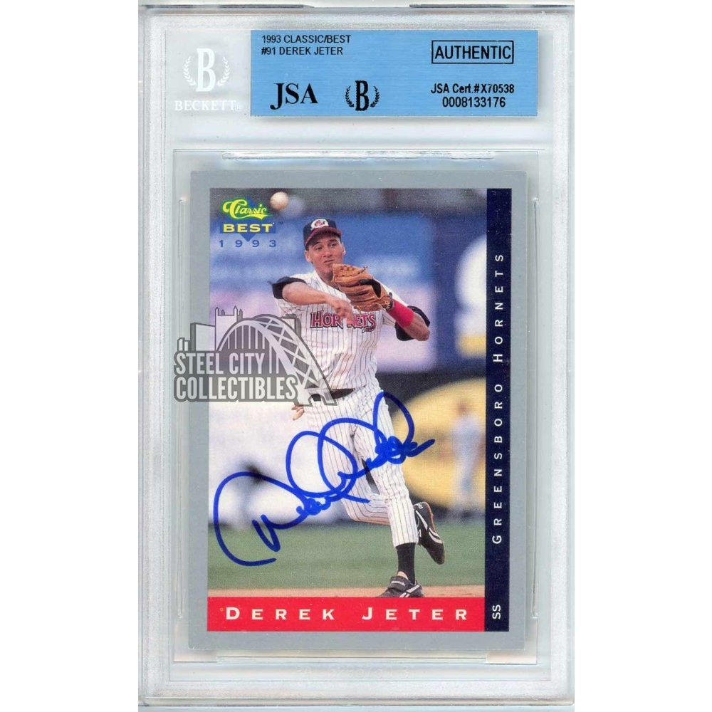 Derek Jeter 1993 Classic Best Autograph Rookie Card #91 BAS/JSA