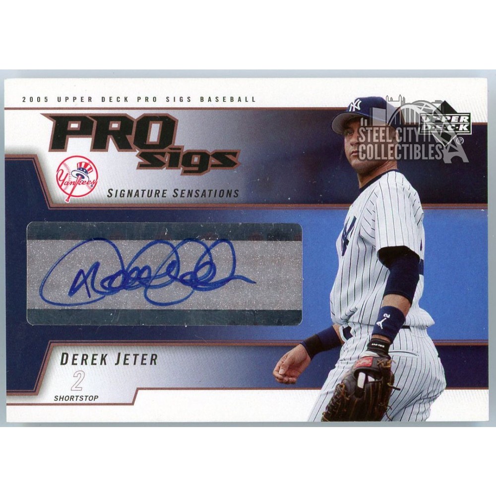 Derek Jeter 2005 Upper Deck Pro Sigs Autograph Card #SS-DJ | Steel