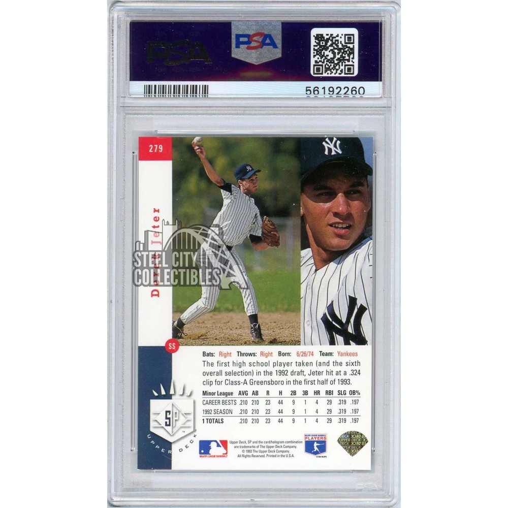 Derek Jeter 1993 Upper Deck SP Foil Rookie Card #279 PSA 7 (New