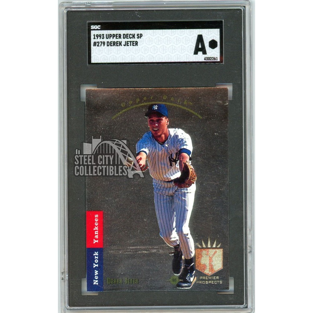 Derek Jeter 1993 Upper Deck SP Foil Rookie Card #279 SGC Authentic ...