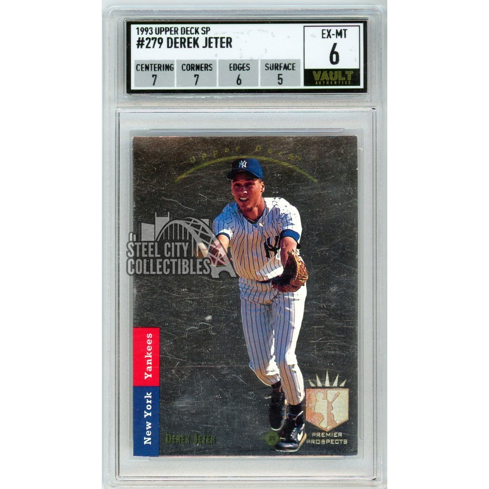 Derek Jeter 1993 Upper Deck SP Foil Rookie Card #279 Vault 6 | Steel ...