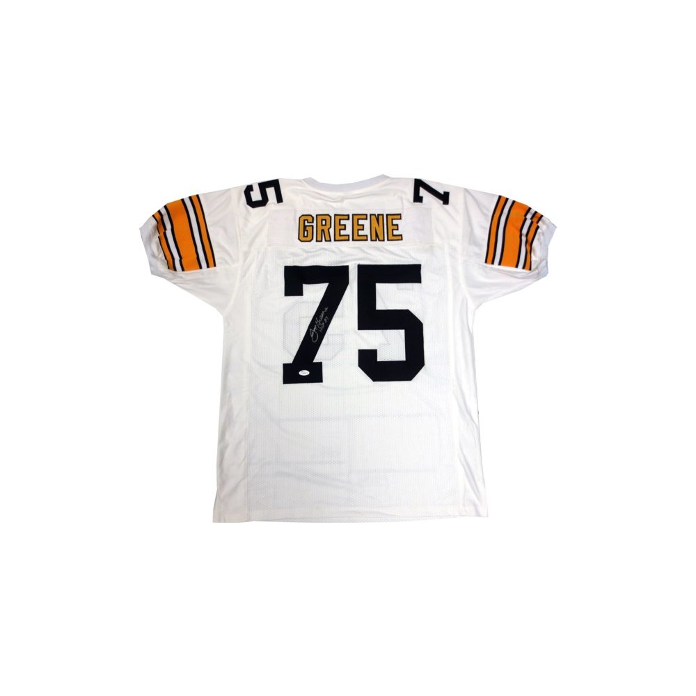 Joe Greene Autographed Pittsburgh Steelers White Away Jersey - JSA