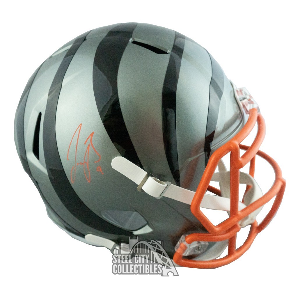 Joe Burrow Autographed Cincinnati Bengals Flash Full Size Replica Football  Helmet - Fanatics