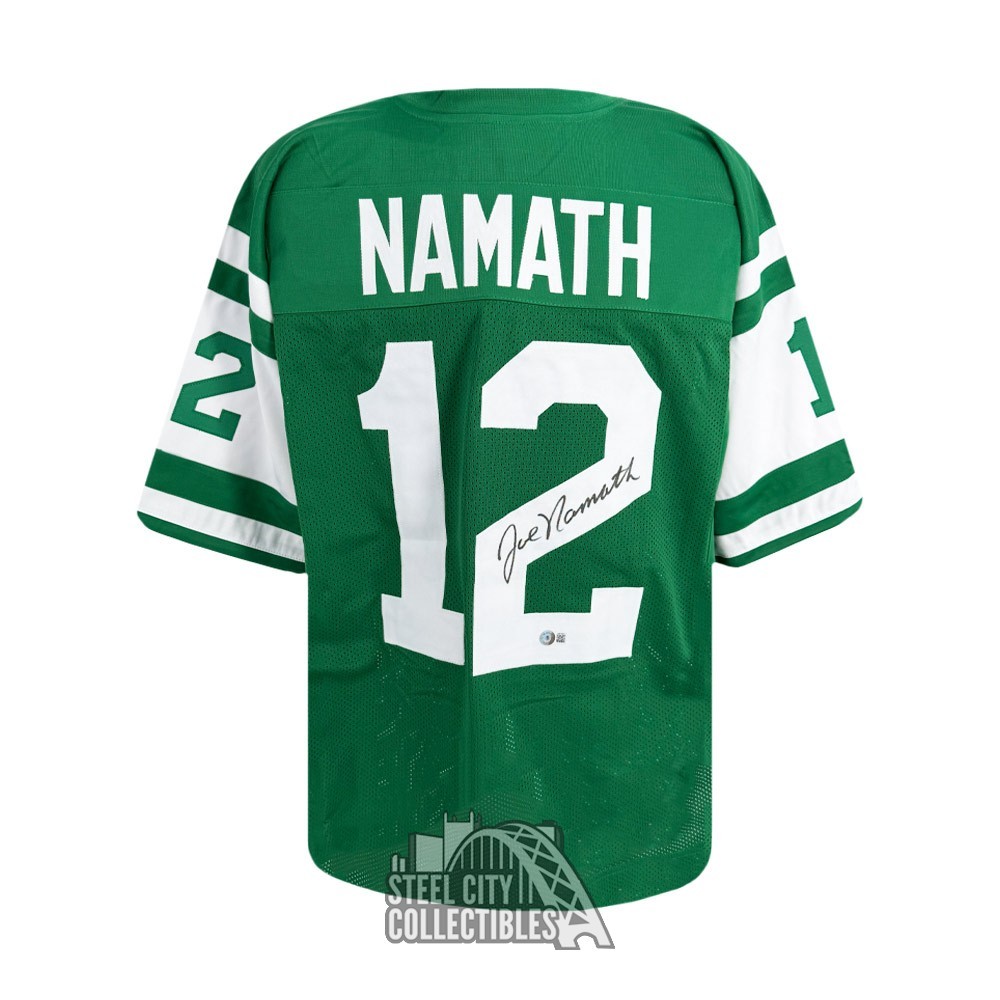 Custom Joe Namath Stitched Football Jersey – Green, Generic No