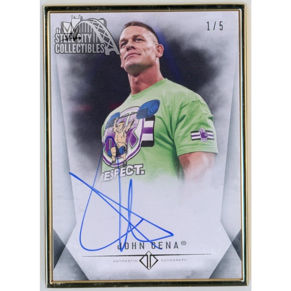 WWE superstar john cena ジャージ直筆サインカード　PSA WWE superstar john cena ジャージ直筆サインカード PSA