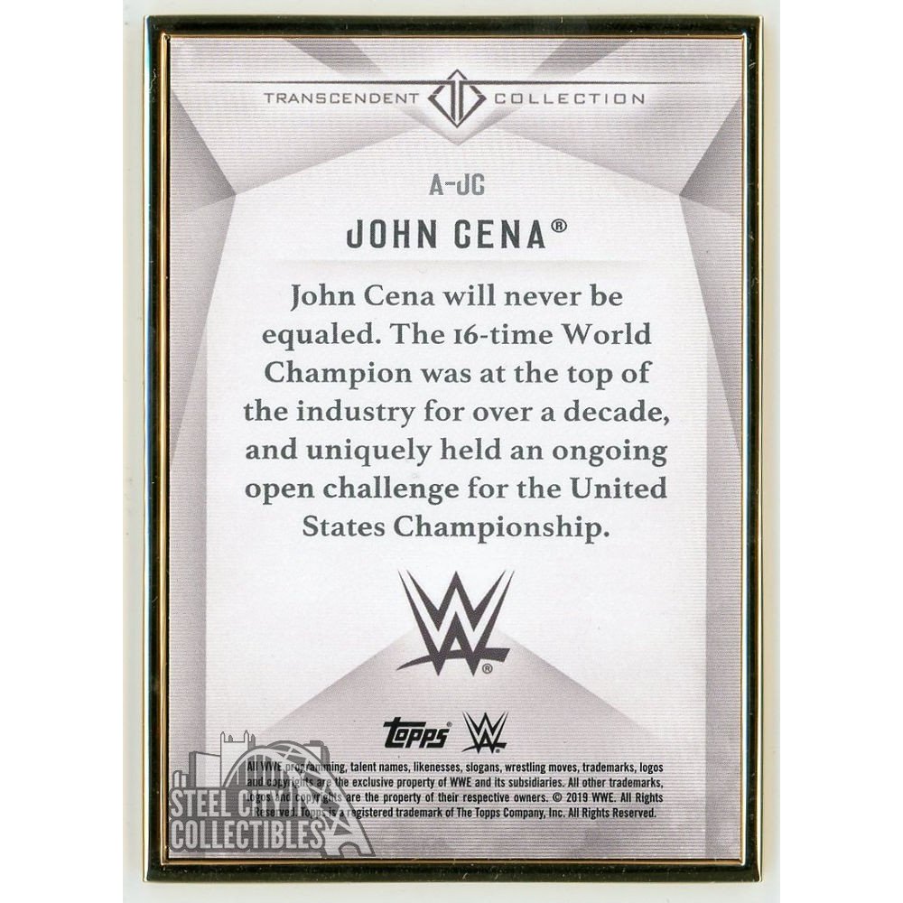 john cena card sleeves (5) Assorted Wrestling Cards Gift Pack : Collectibles & Fine Art John Cena 2019 Topps WWE